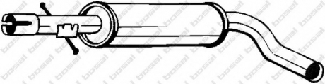Глушник системи випуску (середній) BOSAL 220-663 (фото 1)