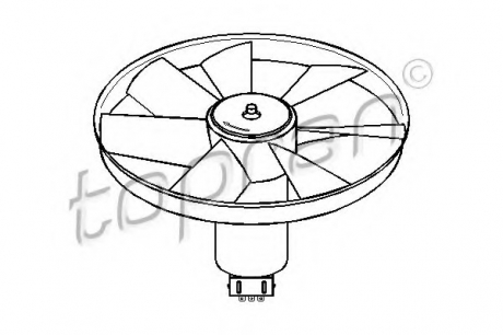 Вентилятор, охлаждение двигателя TOPRAN / HANS PRIES 103 137 (фото 1)