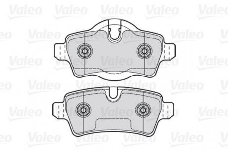 Гальмівні колодки дискові MINI Cooper/Clubman/Clubvan/Roadster "1,4-2,0 "R "06-15 Valeo 301041 (фото 1)