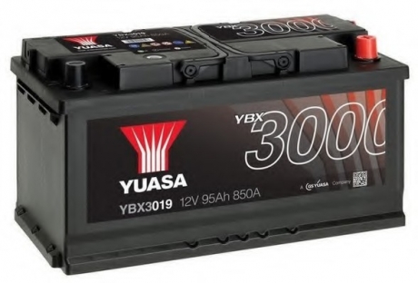 Стартерная аккумуляторная батарея YUASA YBX3019 (фото 1)