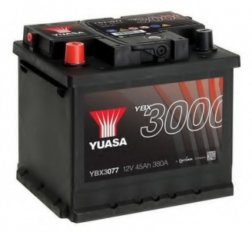 Стартерная аккумуляторная батарея YUASA YBX3077 (фото 1)