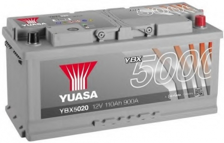 Стартерная аккумуляторная батарея YUASA YBX5020 (фото 1)