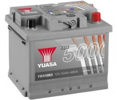 Стартерная аккумуляторная батарея YUASA YBX5063 (фото 1)
