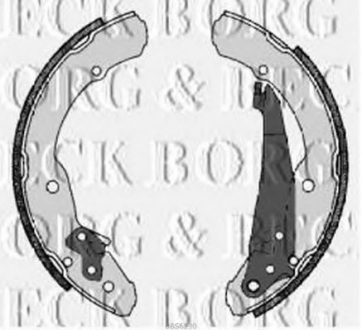 Комплект тормозных колодок BORG & BECK BBS6230 (фото 1)
