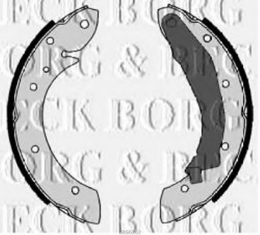 Комплект тормозных колодок BORG & BECK BBS6262 (фото 1)