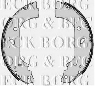 Комплект тормозных колодок BORG & BECK BBS6265 (фото 1)