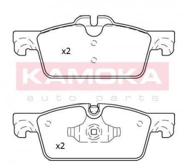 Комплект тормозных колодок, дисковый тормоз KAMOKA JQ101248 (фото 1)