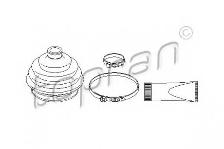 Комплект пылника, приводной вал TOPRAN / HANS PRIES 109 306 (фото 1)