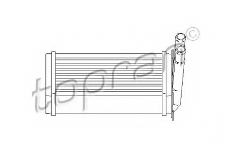 Теплообменник, отопление салона TOPRAN / HANS PRIES 107 407 (фото 1)