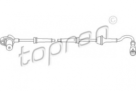 Датчик, частота вращения колеса TOPRAN / HANS PRIES 111 078 (фото 1)