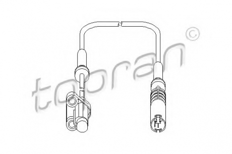 Датчик частоти обертання колеса TOPRAN / HANS PRIES 500 981 (фото 1)