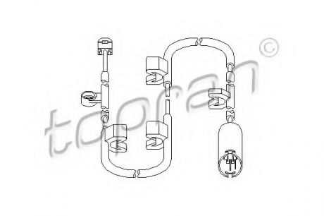 Датчик, износ тормозных колодок TOPRAN / HANS PRIES 501 025 (фото 1)