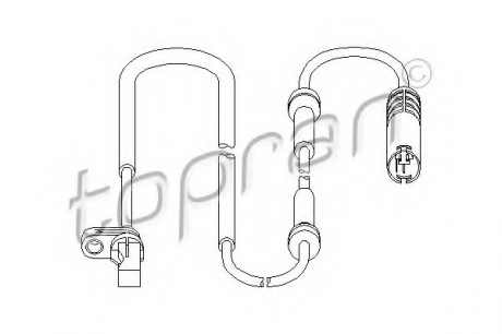 Датчик частоти обертання колеса TOPRAN / HANS PRIES 501 465 (фото 1)