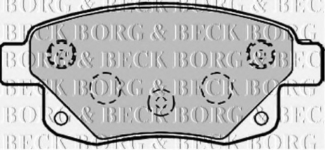 Гальмівні колодки дискові BORG & BECK BBP1966 (фото 1)