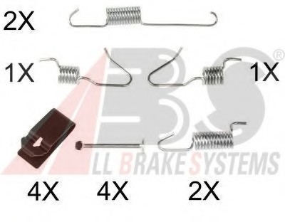 Монтажний к-кт барабанних гальм зад. RAV 4/QASHQAI 06- 170х32 A.B.S. 0898Q (фото 1)