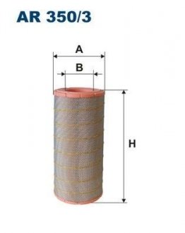 Фільтр повітряний AR 350/3 FILTRON AR3503 (фото 1)