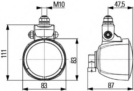 Робочий ліхтар HELLA 1G0 996 176-131 (фото 1)