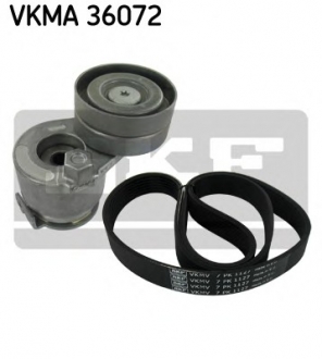 Поликлиновой ременный комплект SKF VKMA 36072 (фото 1)