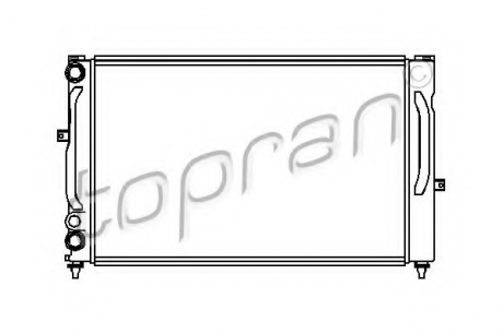 Радиатор, охлаждение двигателя TOPRAN / HANS PRIES 107 151 (фото 1)