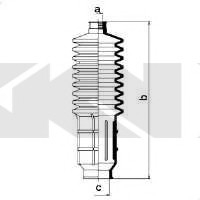 Пильовик рульового механізма GKN SPIDAN 83556 (фото 1)