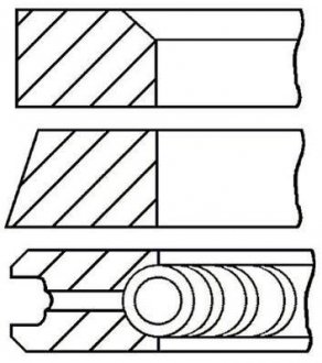 Комплект поршневых колец GOETZE 08-295300-00 (фото 1)