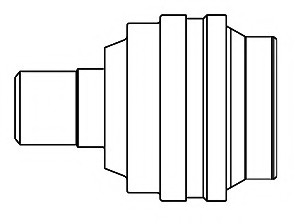 Шарнирный комплект, приводной вал GSP 605009 (фото 1)