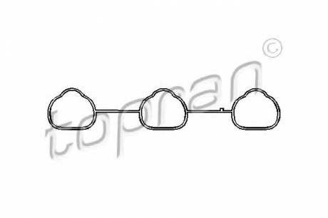Прокладка, впускной коллектор TOPRAN / HANS PRIES 206 597 (фото 1)