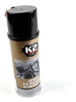 Засіб для змащення клинових ременів / PRO BELT DRESSING 400ML K2 W126 (фото 1)