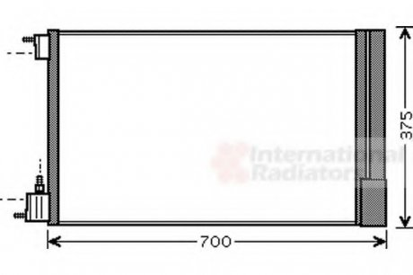 Радіатор кондиціонера OPEL Insignia 08-(вир-во) Van Wezel 37005478 (фото 1)