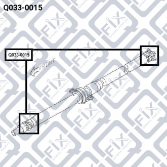 Хрестовина карданого валу 22x35 Q-FIX Q033-0015 (фото 1)
