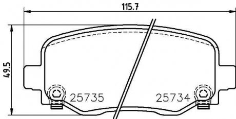 Гальмівні колодки дискові P37 020 BREMBO P 37 020 (фото 1)