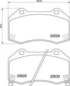 Комплект тормозных колодок BREMBO P 59 094 (фото 1)