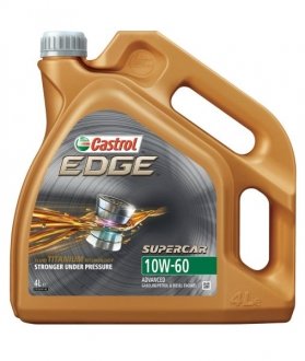 Масло моторное CASTROL EDGE10W60SUPERCAR4L (фото 1)