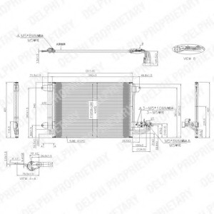 Конденсатор, кондиционер Delphi TSP0225482 (фото 1)