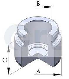 Поршень, корпус скобы тормоза ERT 150675-C (фото 1)