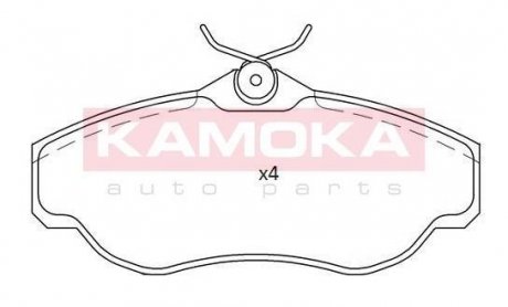Комплект тормозных колодок KAMOKA JQ101190 (фото 1)