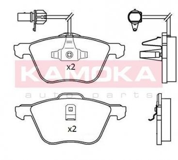 Комплект тормозных колодок KAMOKA JQ101198 (фото 1)