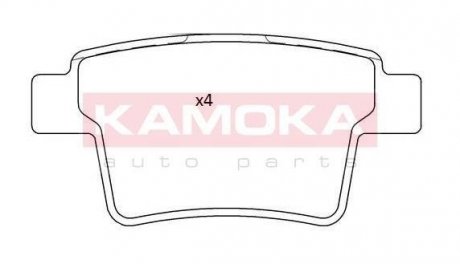 Комплект гальмівних колодок KAMOKA JQ101214 (фото 1)