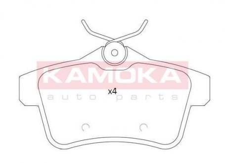 Комплект тормозных колодок KAMOKA JQ101235 (фото 1)