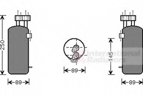 Осушувач кондиціонера RENAULT SCENIC, MEGANE II (02-) (вир-во) Van Wezel 4300D330 (фото 1)
