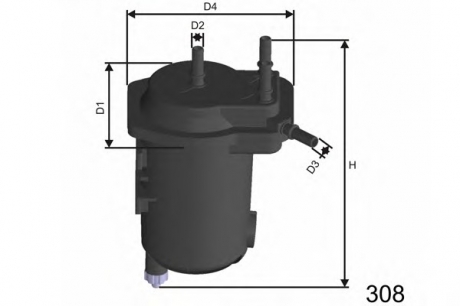 Топливный фильтр MISFAT F114 (фото 1)