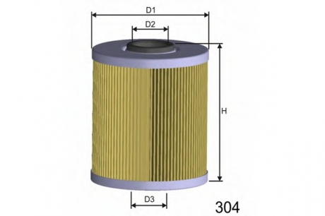 Топливный фильтр MISFAT F689 (фото 1)