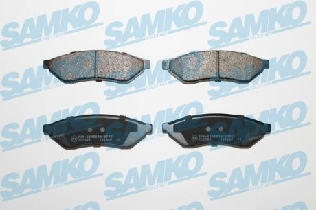 КОЛОДКИ ТОРМОЗНЫЕ ДИСКОВЫЕ SAMKO 5SP1198 (фото 1)