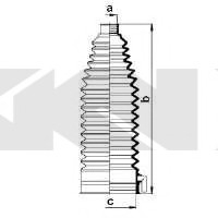 Пильовик рульового механізма GKN SPIDAN 83843 (фото 1)