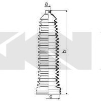 Пильовик рульового механізма GKN SPIDAN 84016 (фото 1)