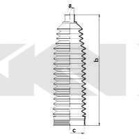 Пильовик рульового механізма GKN SPIDAN 84068 (фото 1)