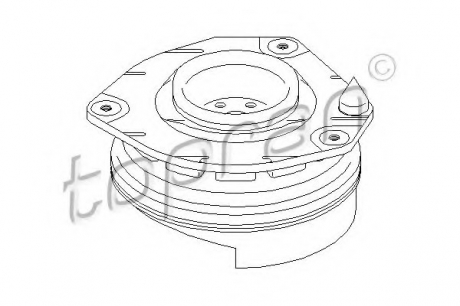 Опора стойки амортизатора TOPRAN / HANS PRIES 700 364 (фото 1)