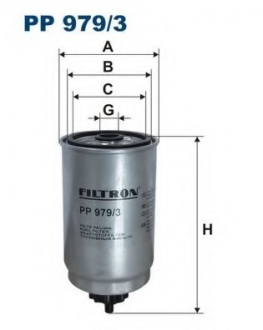 Фильтр топливный PP979/3 FILTRON PP9793 (фото 1)