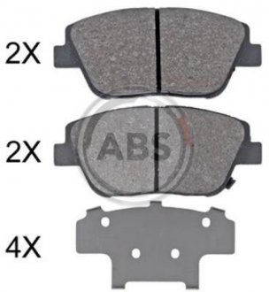 Комплект тормозных колодок A.B.S. A.B.S. 35033 (фото 1)