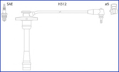 Комплект электропроводки HITACHI 134130 (фото 1)